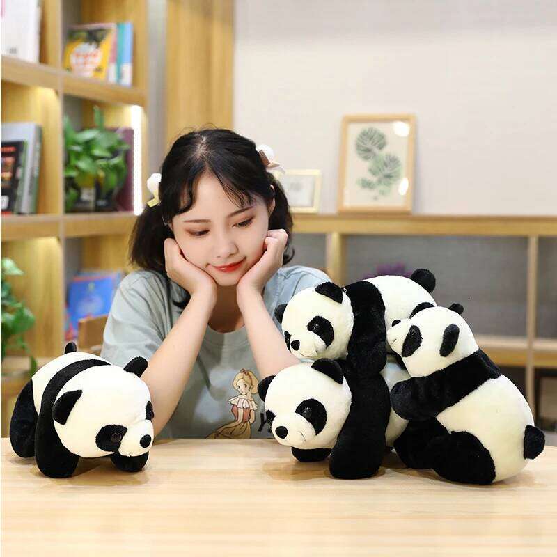 24/28cm World Animal White Sea Lion Seals Plush Doll Cute Cartoon Polar Bear Panda Stuffed Toy For Children Kids Girls R260908 - view 3