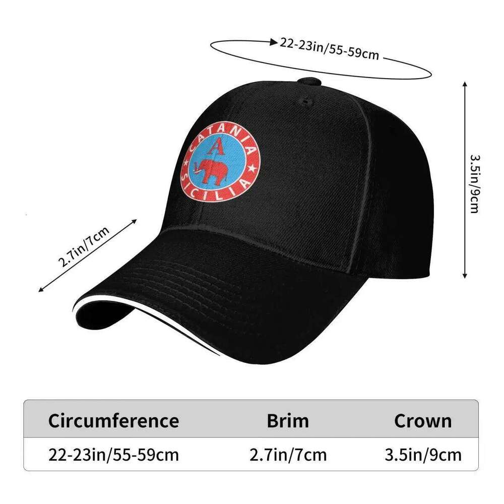 Catania Sicily Sicilia flag coat of arms Baseball dad hat Hat Beach Snapback Cap Boy Women's Y260304