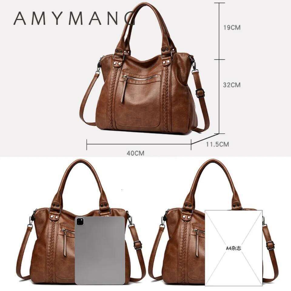 Genuine Brand Soft Leather Shoulder Crossbody for Hot Luxury Handbag Women Bags Designer Casual Tote Messenger Bag XJ260306