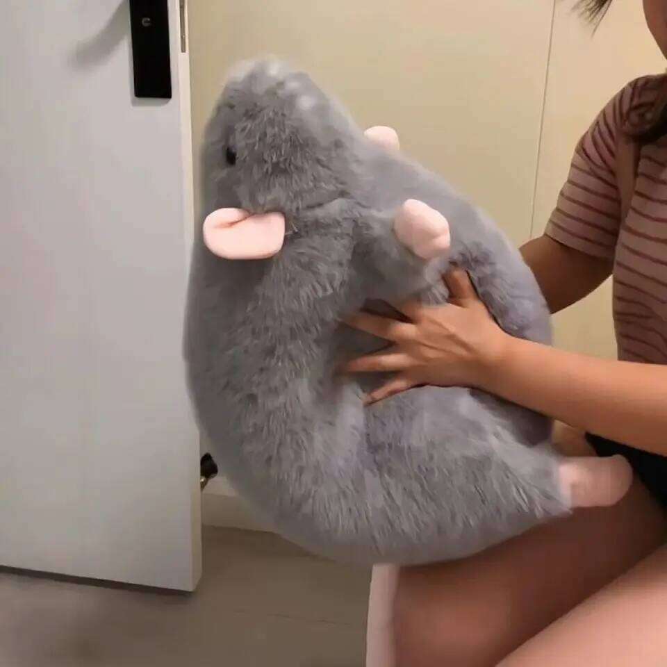 Cute 30/45/90cm Mouse Cartoon Oversized Flower Branch Rat Doll Plush Soft Animal Figure Kids Gift Birthday R260908 - view 5