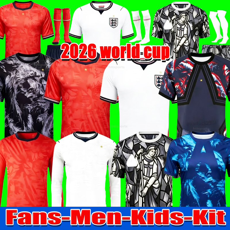 2026 englands football shirt Bellingham PALMER Foden MAINOO 26 27 kane rice saka Soccer Jerseys Home Away camisa de futebol adult Men Kids kit uniform fans player