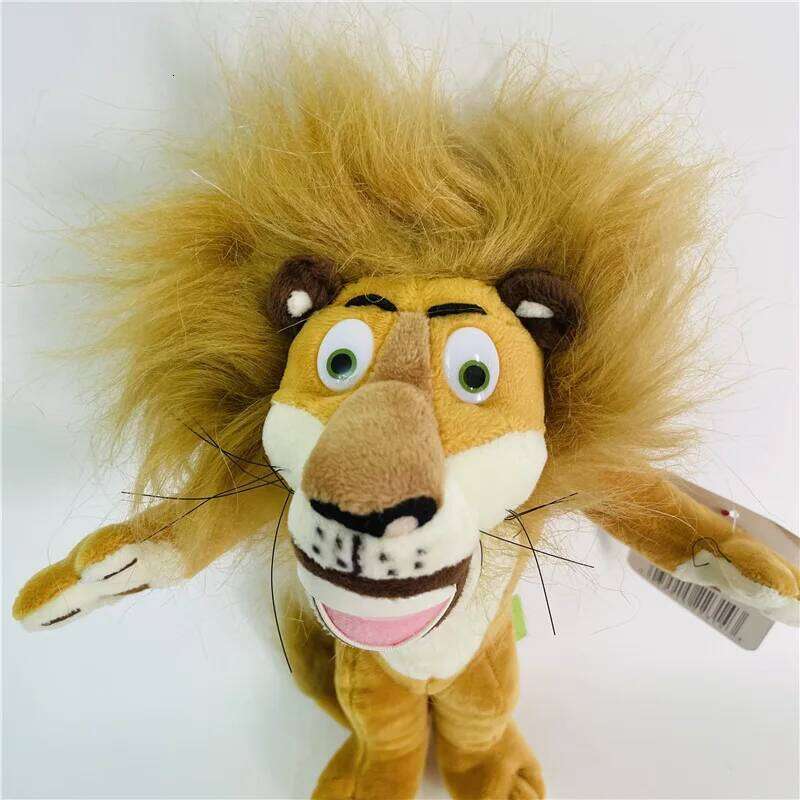 20-35CM 6 Styles Madagascar Plush Toys Stuffed Soft Animal Dolls Giraffe Hippo Lion Penguin Zebra Lemurs Figure Gift for Kids R260908 - view 6