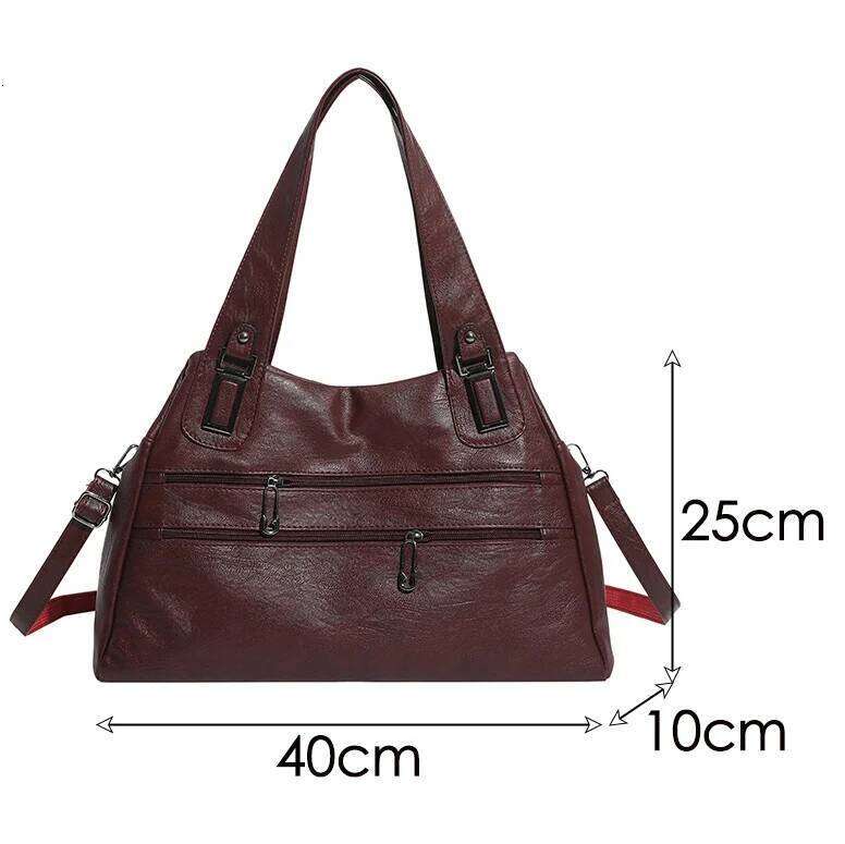 Luxury Handbags Bags Designer High Quality Pu Leather Handbag Women Shoulder Female Crossbody Bag Sac Large Capacity XJ260306