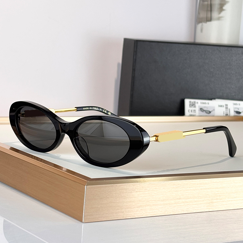 Designer Sunglasses For Women Men Classic Fashion Alloy Acetate Oval Glasses C5565 Luxury Sunglasses Outdoor Goggles UV400 Eyewear With Box