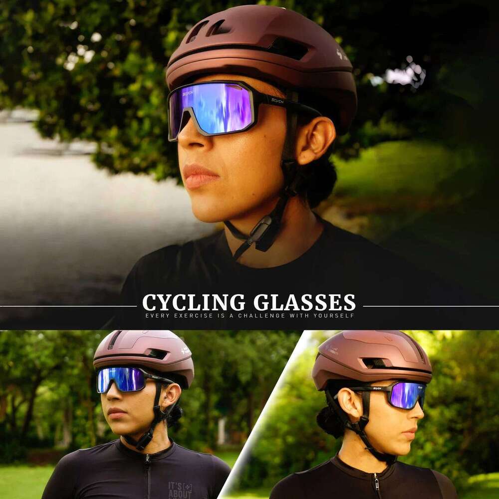 SCVCN MTB UV400 Goggles Bicycle Riding Fashion Sunglasses Street Outdoor Cycling Glasses Sports Bike for Men Eyewear Z260306