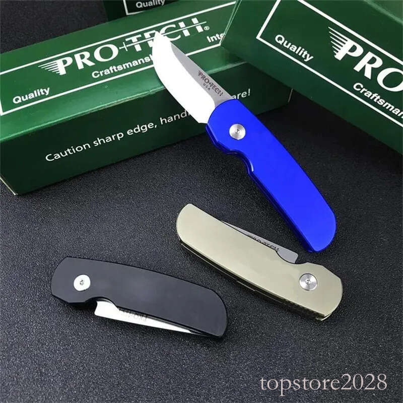 Mini Pro Tech 2203 Godfather Hunting Folding Knife T6-6061 Aluminum Alloy Tactical Knifes Outdoor Survival Defense Easy To Carry Knives 3300 5201 pock - view 7