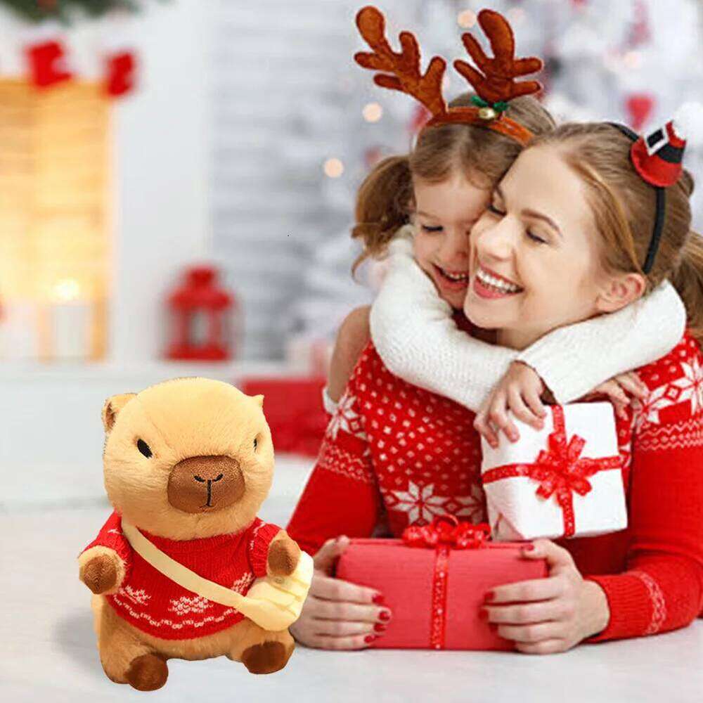 DIY Cute Plush with Clothes & Bag Animal Toy Capybara Stuffed Plushies Gifts for Boys Girls R260908 - view 3