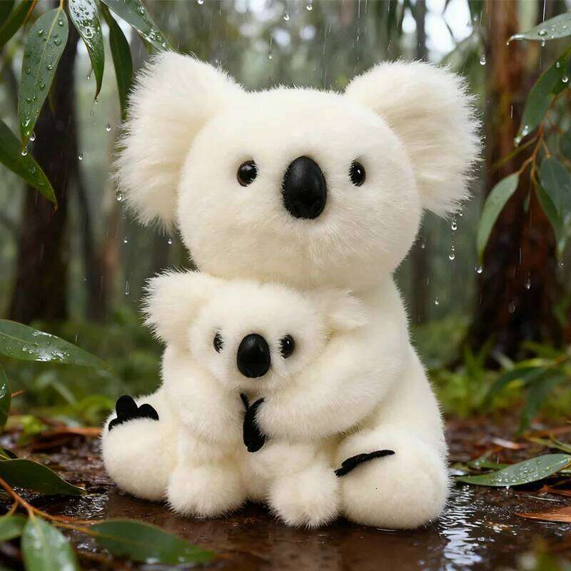 28cm Mother And Child Koalas Plush Toys Exquisite Realistic Simulation Animal Dolls Cute Desktop Decorative Item Gift For Friend R260908 - view 5
