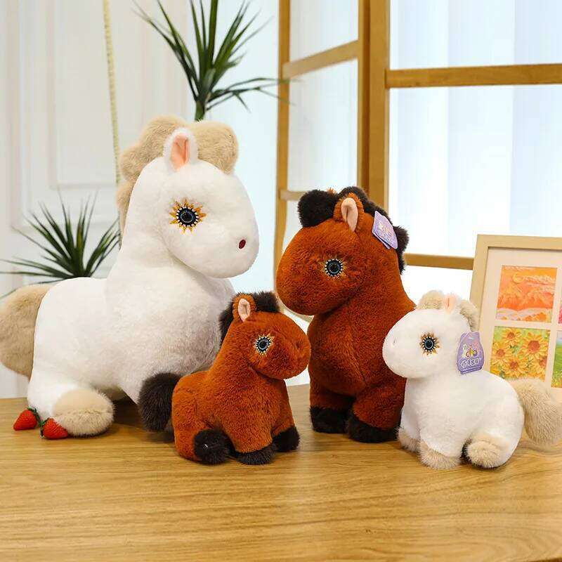 1pc 25cm/9.84in Imitation plush toy cute pony birthday doll 61 gift R260908 - view 5