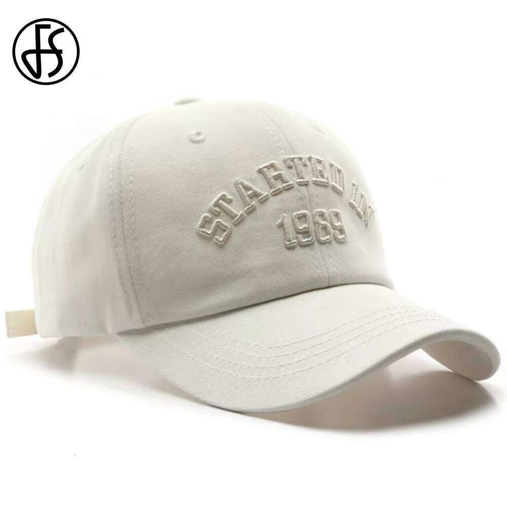 FS Trendy White Street Baseball Caps For Men Luxury Brand Letter Women Cap Navy Winter Snapback Hip Hop Trucker Hat Gorra Hombre Y260304