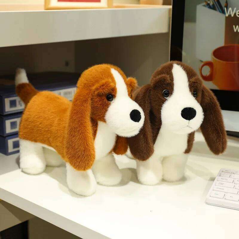 35cm Adorable Soft Lifelike Standing Dachshund Toys Cartoon Dog Plush Toy Funny Room/Desktop Decor Kid Gift R260908 - view 3