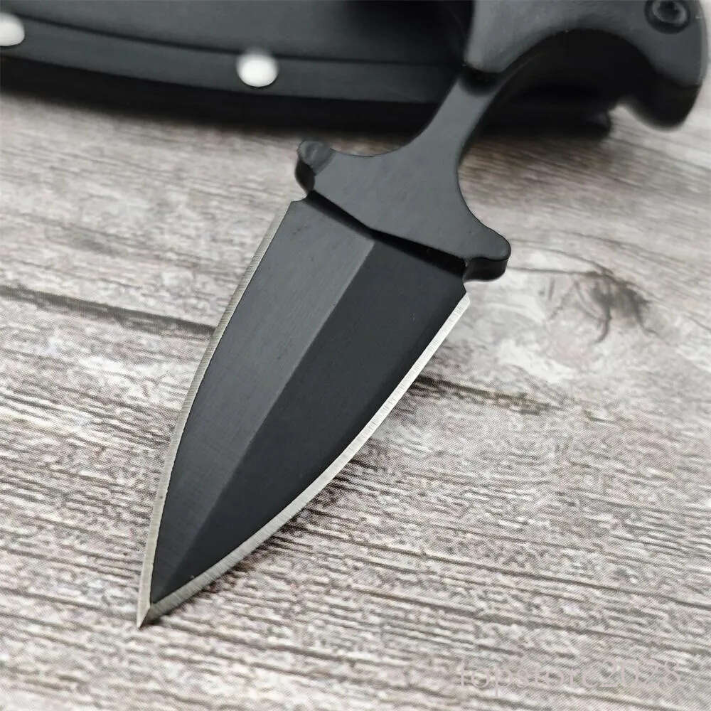 2024 Mini Fixed 440C Blade Aluminium Handle Necklace Outdoor pocket knife Knife Portable Hunting EDC Knives Survival Tool with Sheath 15017 3300 15700