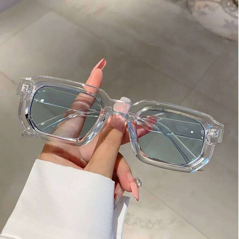 Men Vintage Rectangle Frame Sunglasses Fashion Retro Sun Glasses Luxury Brand Design UV400 Shades Eyewear Women Goggles Z260306