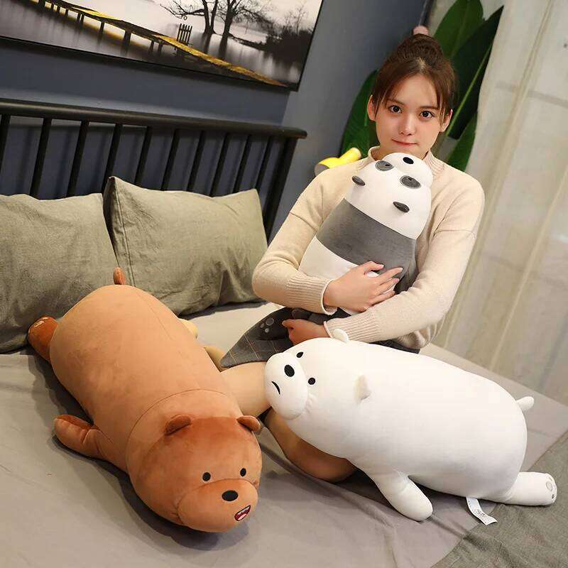 The Toy Polar Animals Grizzly Ice Plush Panda Doll Pillow We Bare Bear Stuffed Xmas Gift R260908 - view 4