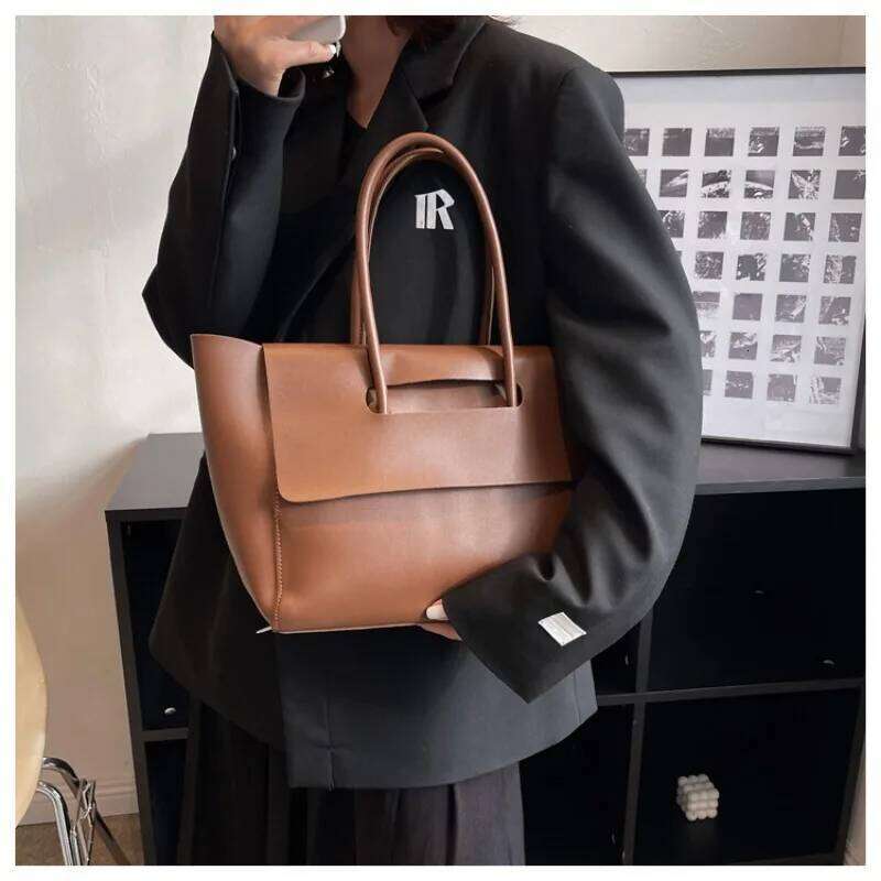 New Fashion Women's Handbags Retro Design Ladies Shoulder Underarm Luxury Soft PU Leather Top-Handle Women Hand Bags XJ260306