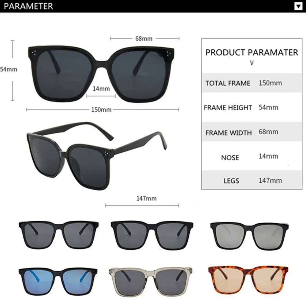 Unisex Square Frame Fashionable Plastic Beach Sunshade UV400 Protection Stylish Sunglasses Z260306