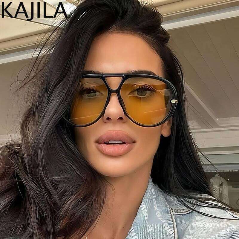 Oversized Oval Punk Pilot Sunglasses Women Big 2025 Luxury Brand Frame Mask Eyewear Shield Sun Glasses For Ladies UV400 Z260306