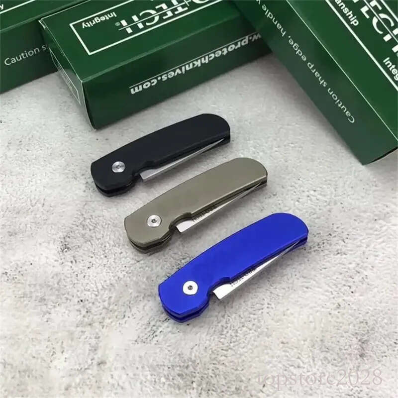 Mini Pro Tech 2203 Godfather Hunting Folding Knife T6-6061 Aluminum Alloy Tactical Knifes Outdoor Survival Defense Easy To Carry Knives 3300 5201 pock - view 9