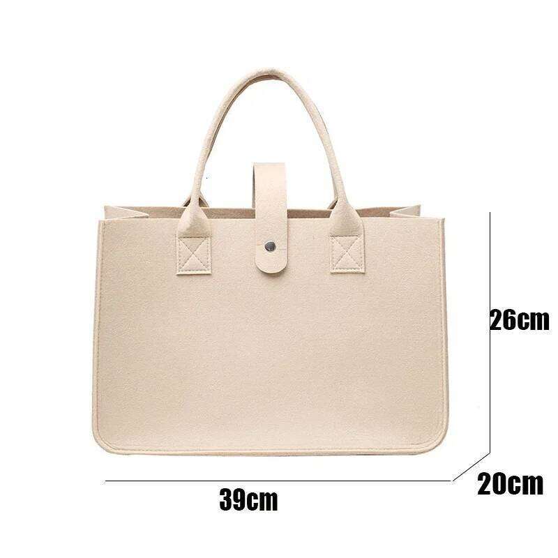 New Women's 2026 Handbag Large Capacity Open Fashion Felt Shopping Designer Tote Woven Bag Shop Online China XJ260306