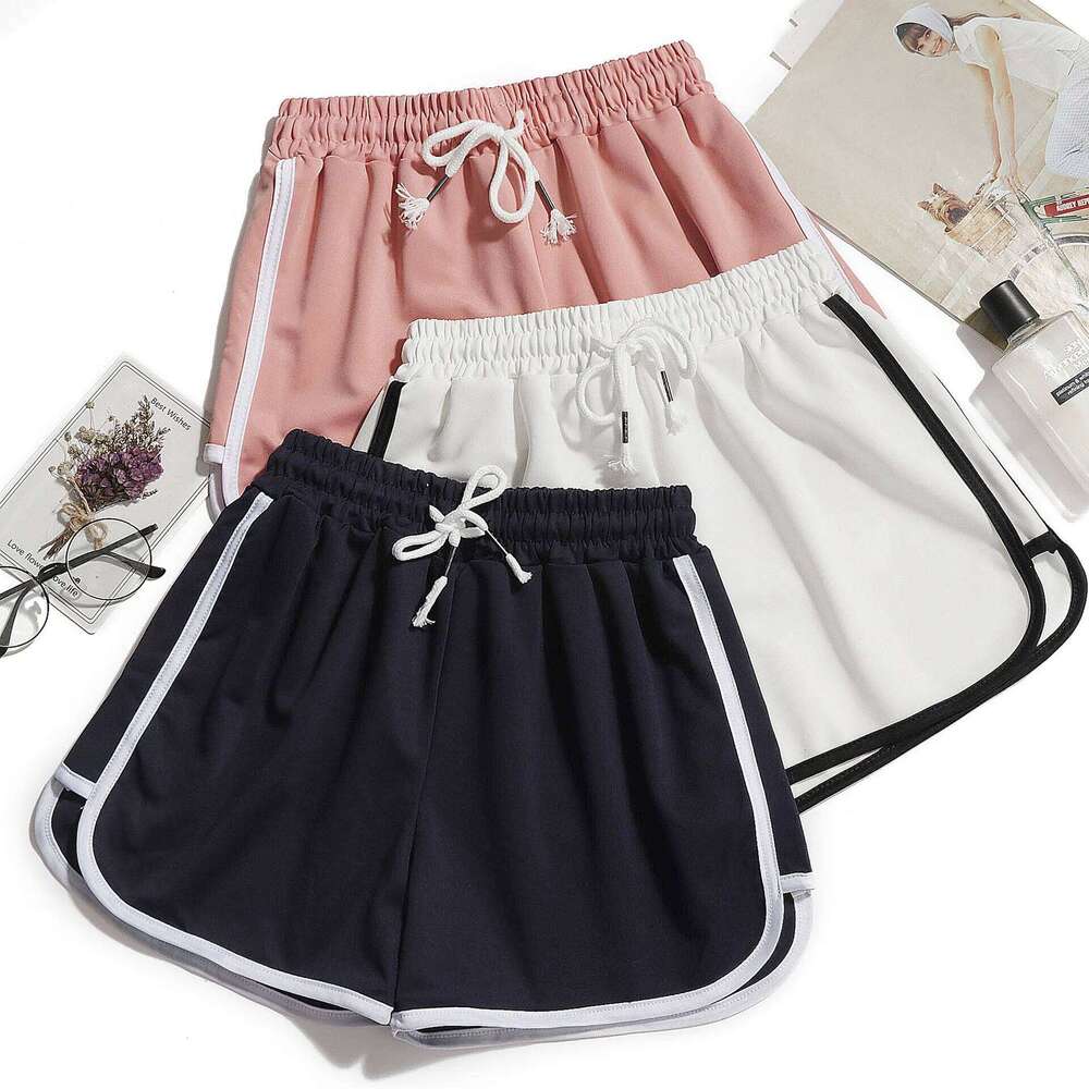 Korean of retro casual comfortable fabric elastic high waist women shorts XJ260306