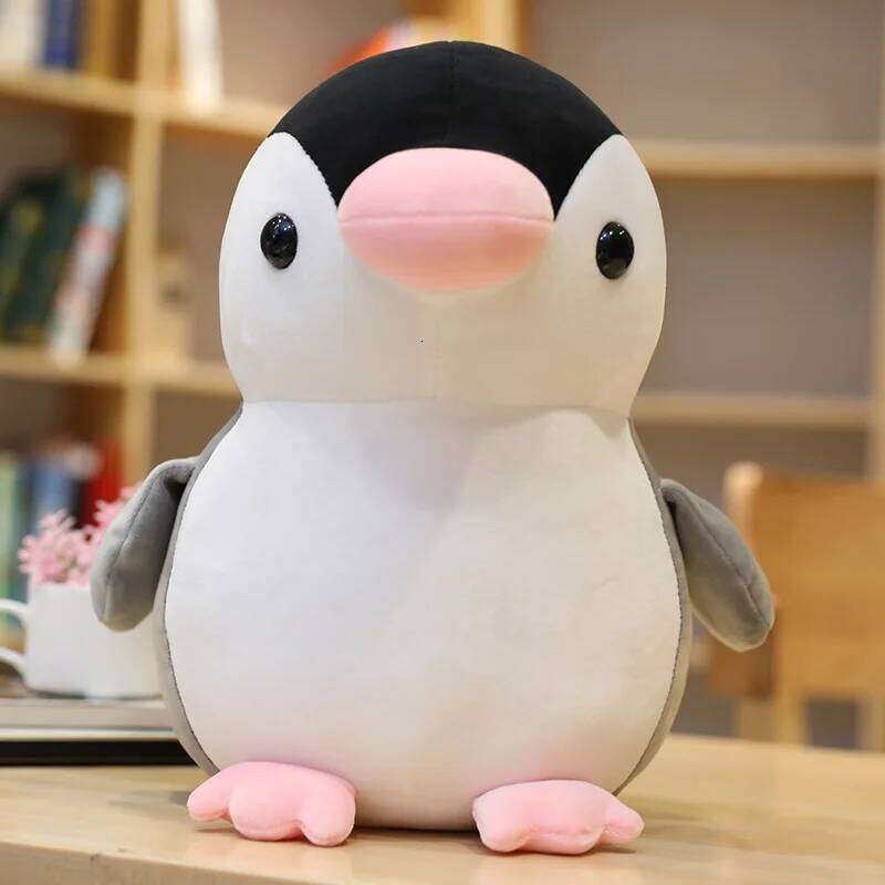 1pc 25cm/9.84in Cute cute penguin plush toy pillow children sleeping rag doll holiday gift girl R260908 - view 3