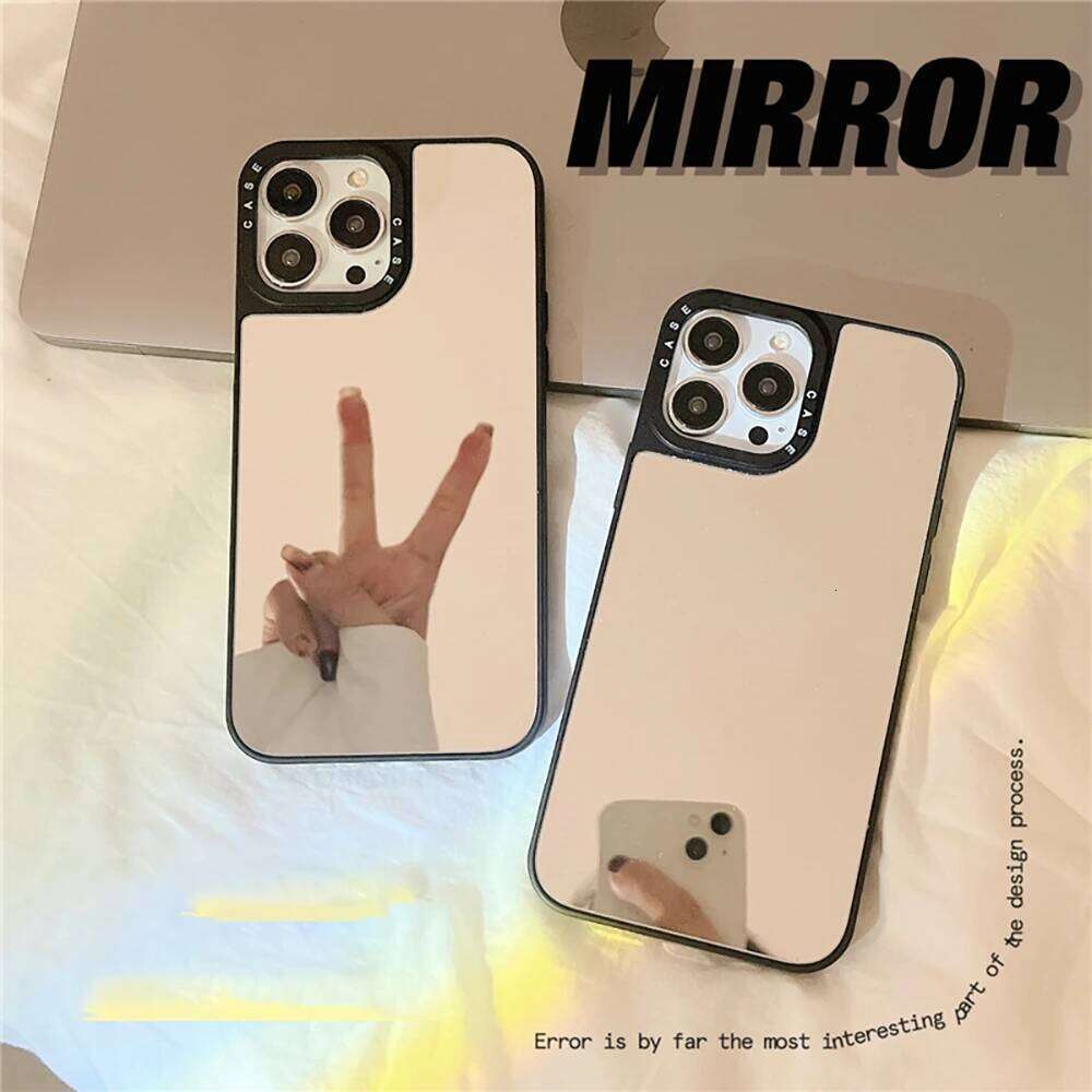 Simplicity Phone Case For iPhone 17 16 14 13 15 Pro Max Magnetic Wireless Charging Makeup Mirror Cover H260305