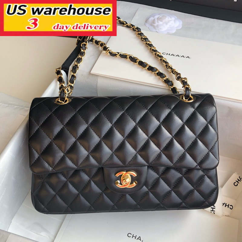 designer bag cc bag CF 26cm caviar sheepskin High Quality Luxury with box shoulder bag Handbag crossbody bag fashion bag luxury bag wallet 1:1 right logo chanel bag