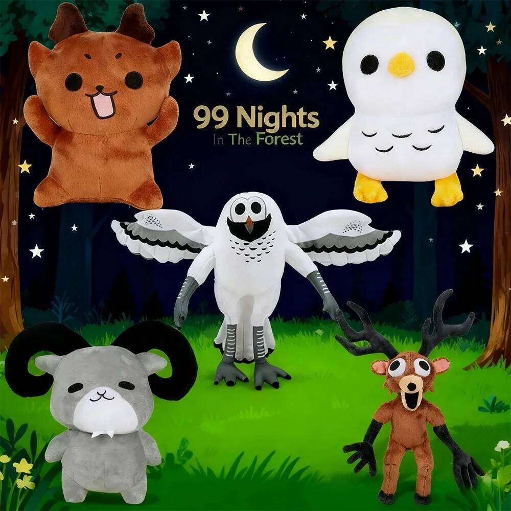 99 Nights In The Forest Deer Plush Movie ;Stuffed Animals Eagle Owl or Goat Toy Fans Birthday Gifts Kids Toys Room Decor R260908 - view 3