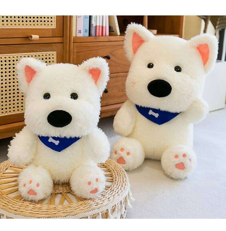 New Internet celebrity West Highland cute little milk plush toy dog doll birthday gift R260908 - view 3