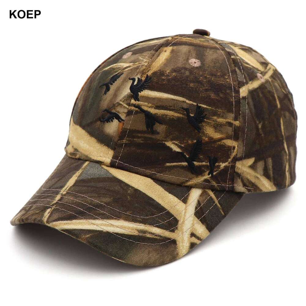 KOEP New Tree Orange Camo Baseball Cap Fishing Caps Men Outdoor Hunting Camouflage Jungle Hat Wild Duck Embroidery Y260304