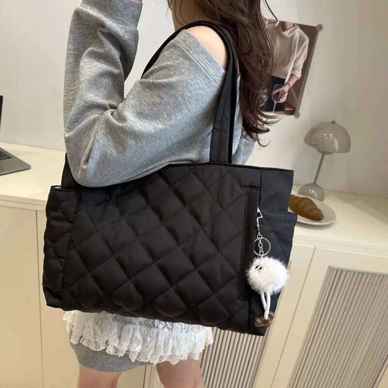 Rectangular Large Capacity Single Shoulder for Commuting To Work Korean Style Women's Tote Bag Lightweight Casual Handbag XJ260306