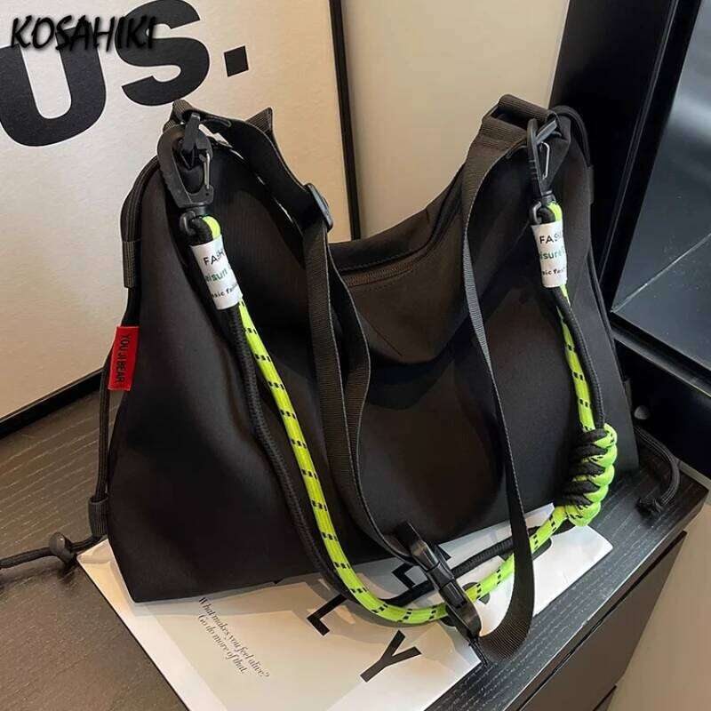 Japanese Y2k Aesthetic Casual Ins Crossbody Bag Women Trendy All Match Vintage Handbags High-capacity Streetwear Shoulder Bags XJ260306