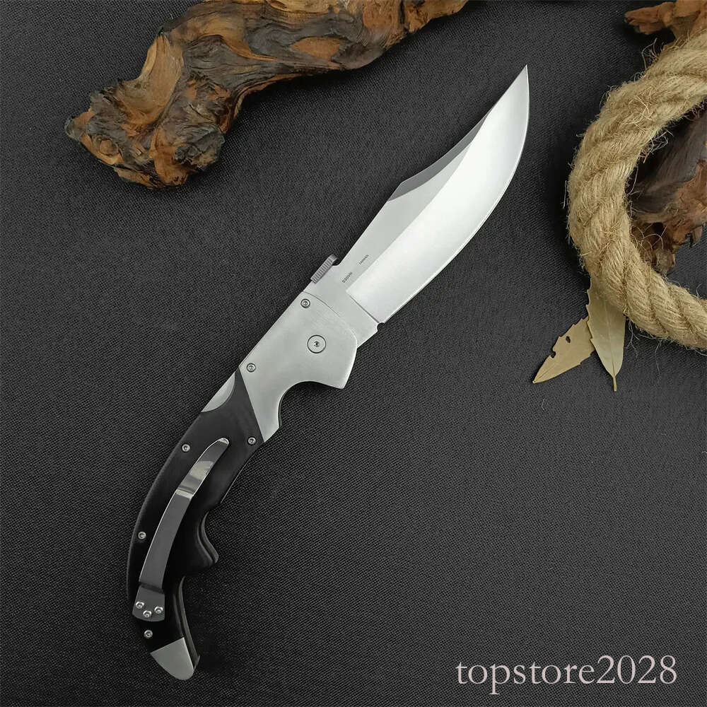 Cold 62NCX Extra Large pocket knife Espada Pocket Folding Knife CTS-XHP Blade Polished G10 Handles with Aluminum Bolsters Outdoor Tacticals Hunting Ca