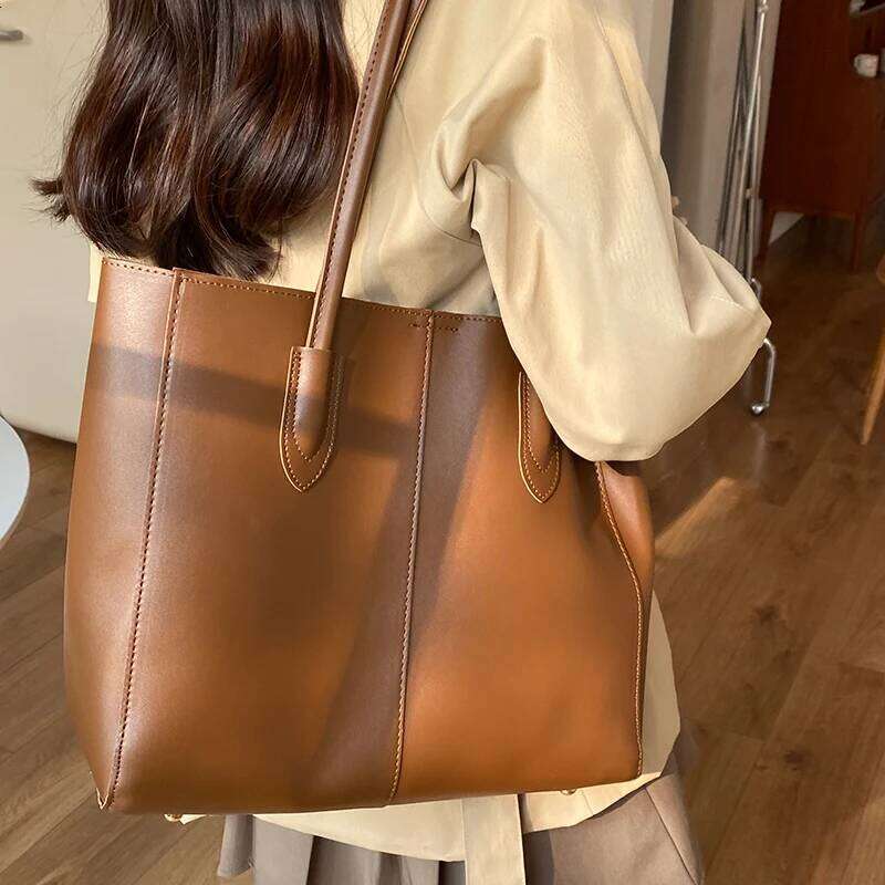 Designer women handbag Large capacity Soft PU leather Commuting lady big Totes Casual female Shoulder bag Shopping Composite Bag XJ260306