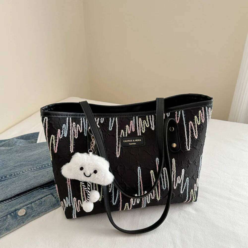 New Commuting Canvas Large Capacity Fashionable Handbags Retro Portable Tote Bag Travel XJ260306