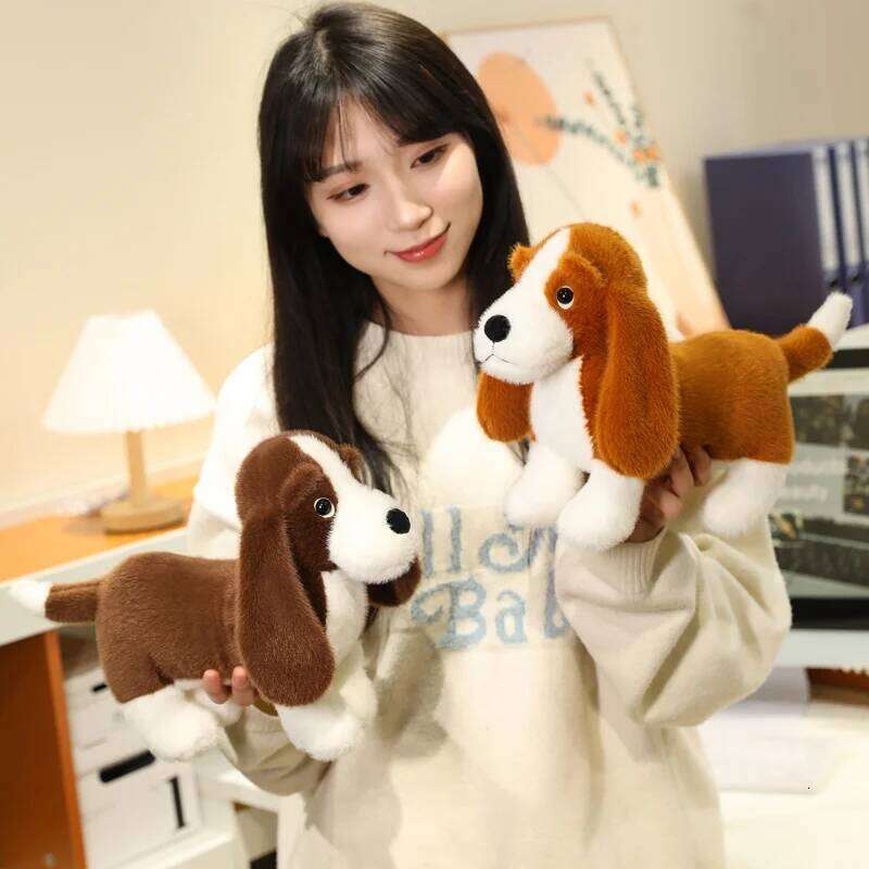 35cm Adorable Soft Lifelike Standing Dachshund Toys Cartoon Dog Plush Toy Funny Room/Desktop Decor Kid Gift R260908 - view 7