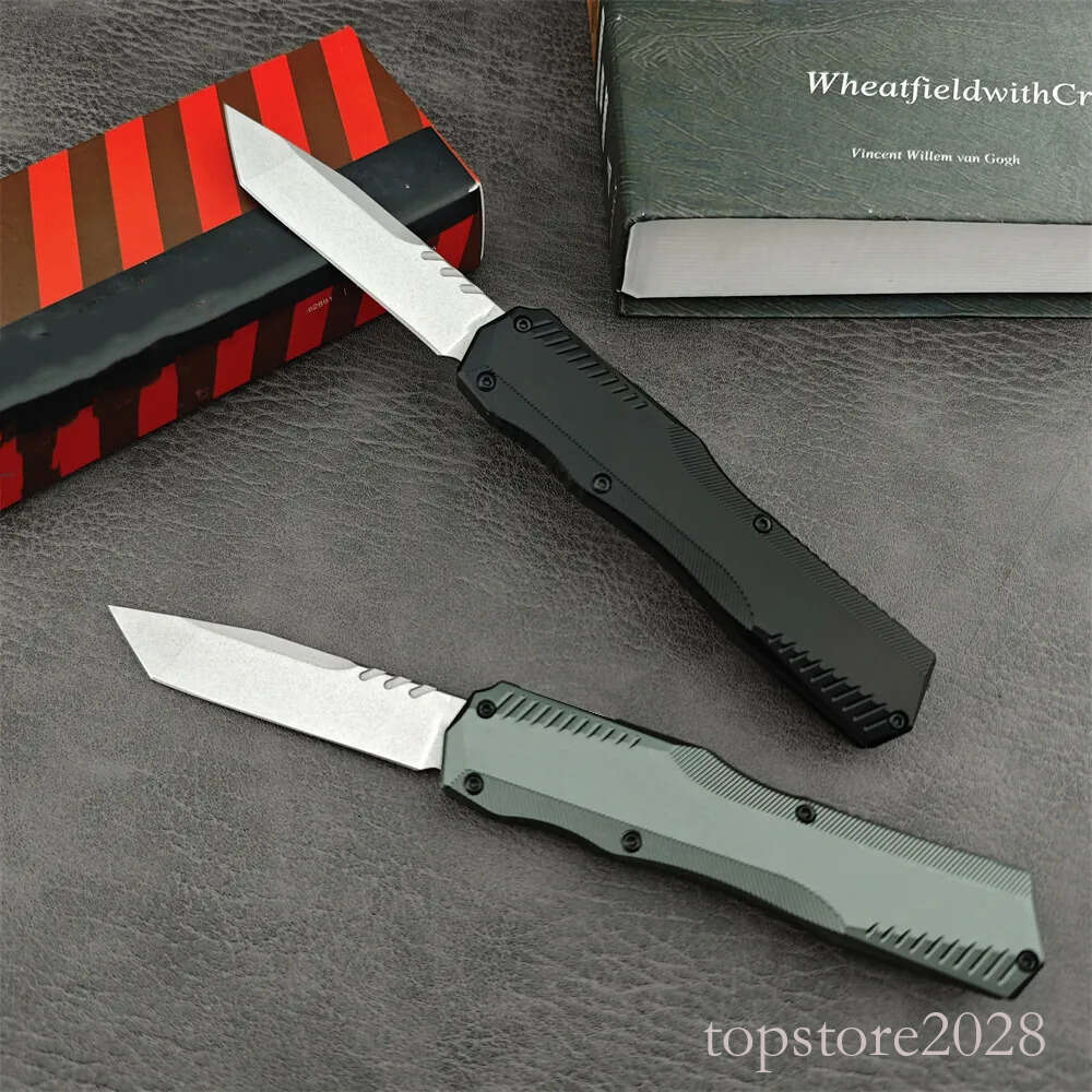 2024 KS Livewire 9000 OTF Tactical EDC Pocket Knife 20CV Stonewashed Portable Outdoor pocket knife Hunting Camping Mliitary Defense Survival Knifes 75