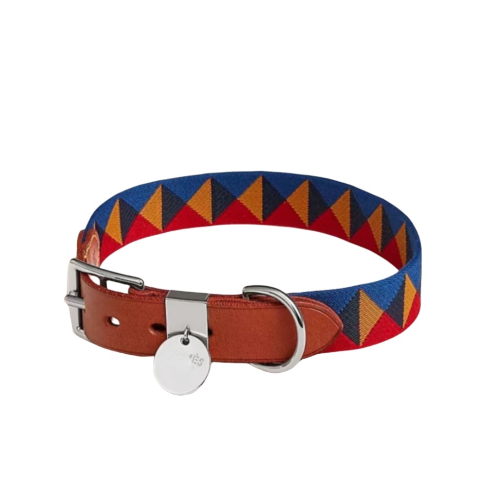 Designer Dog Collar Leash With Metal ID Tag Premium Leather Luxury Dog Collar Walking Running Training Purposes Durable Strong Adjustable Male Female Love Horse