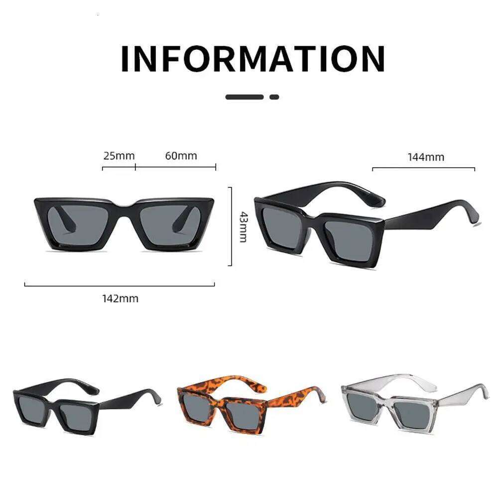 Punk Square Frame Sunglasses Sun-Protective Street Style Driving Glasses Summer Decoration Outdoor Accessories Z260306