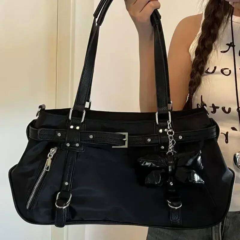 Y2k Large Capacity Pink Travel Crossbody Women Versatile Leopard Print Shoulder Bag New Trend Sports Gym Handbag XJ260306