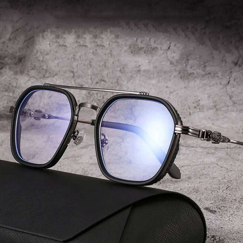1PCs Blocking Fashion Men Optical Clear Glasses Black Square Frame Anti Blue Light Eyeglasses Eyewear Lentes Z260306