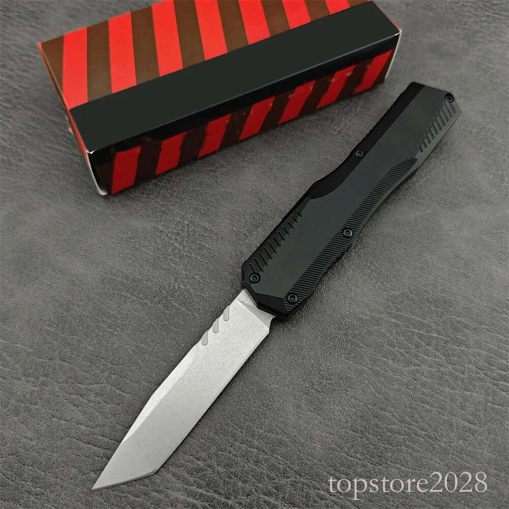 2024 KS Livewire 9000 OTF Tactical EDC Pocket Knife 20CV Stonewashed Portable Outdoor pocket knife Hunting Camping Mliitary Defense Survival Knifes 75