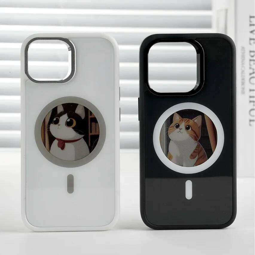 2.53 inches E-ink phone case photos HD Display Wireless transmission DIY screen for iphone 16/15/14/13 Round Support H260305