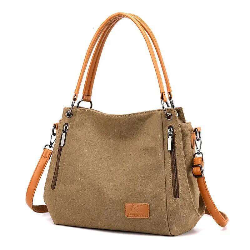 Women's work handbag, large capacity, elegant bag, detachable shoulder strap, safety zipper handbag XJ260306