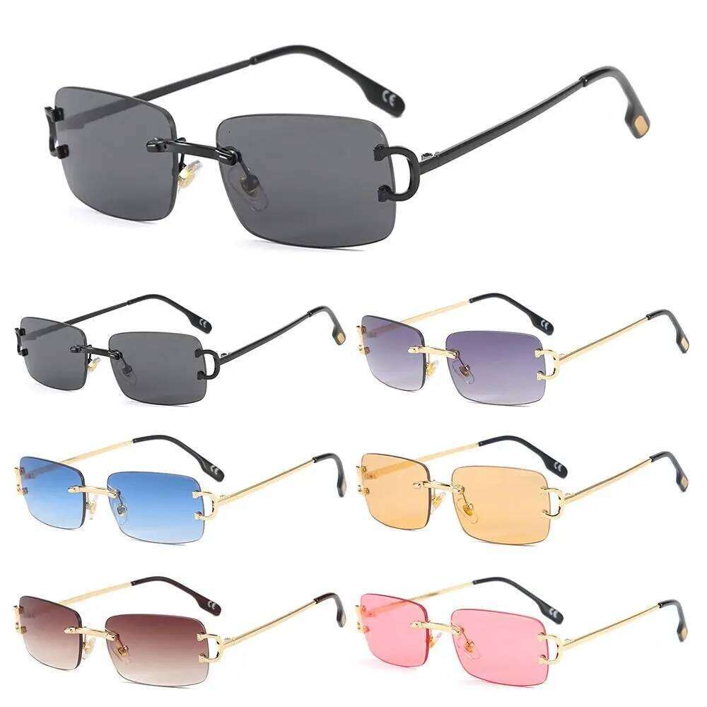 Fashion Vintage Small Retro UV400 Rectangle Frame Sunglasses Summer Eyewear for Women & Men Z260306