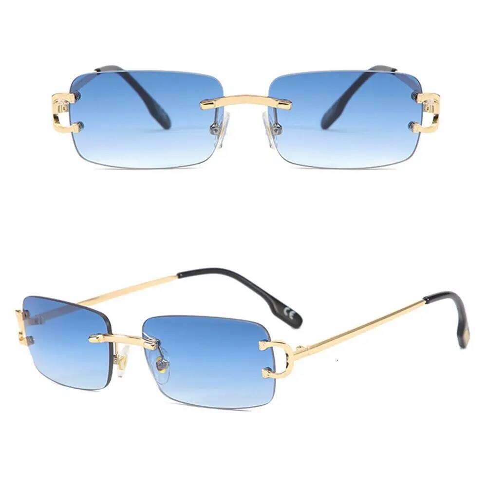 Fashion Vintage Small Retro UV400 Rectangle Frame Sunglasses Summer Eyewear for Women & Men Z260306