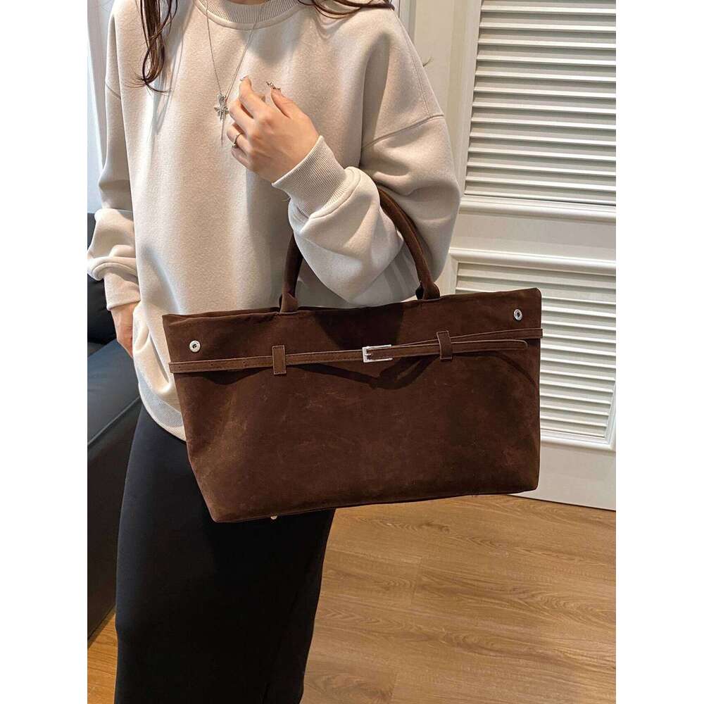 2024 Autumn/Winter New Women's Fashion Style Suede Handbag Commuter Versatile High End Single Shoulder Crossbody Bag XJ260306