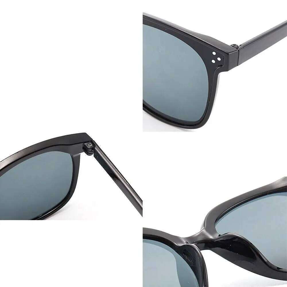 Trendy Unisex Square Frame Sunglasses Fashionable UV400 Protection Beach Sunshade Black Shades Perfect for Daily and Photography Z260306