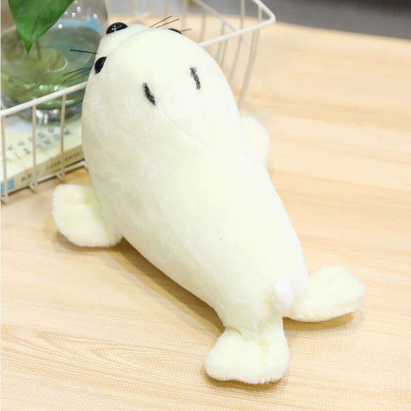 24/28cm World Animal White Sea Lion Seals Plush Doll Cute Cartoon Polar Bear Panda Stuffed Toy For Children Kids Girls R260908 - view 7