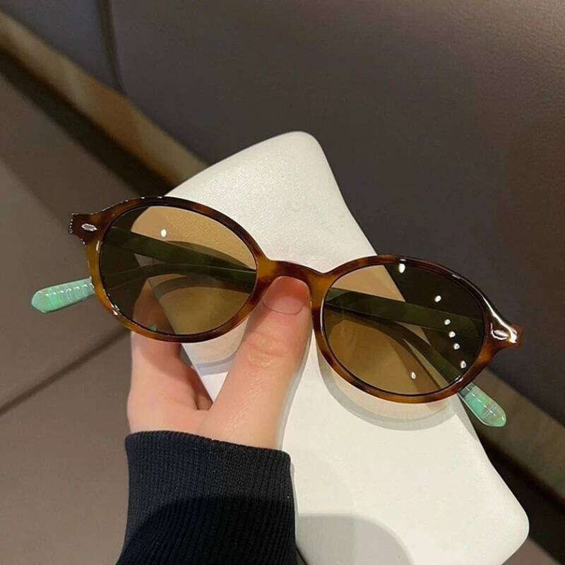 New Vintage Oval Sunglasses Women Men Luxury Brand Rectangle Sun Glasses Female Small Ellipse Eyewear Oculos De Sol Z260306